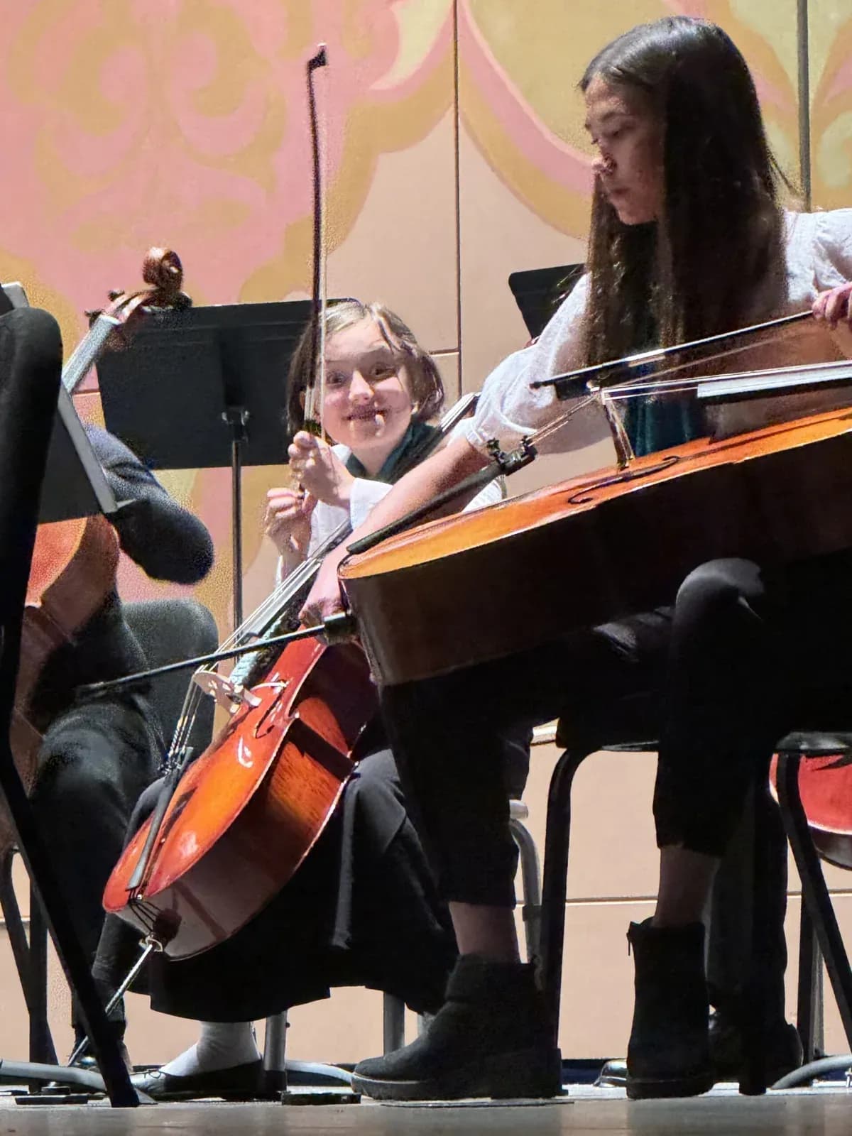 Knoxville Suzuki Academy students performing together on stage